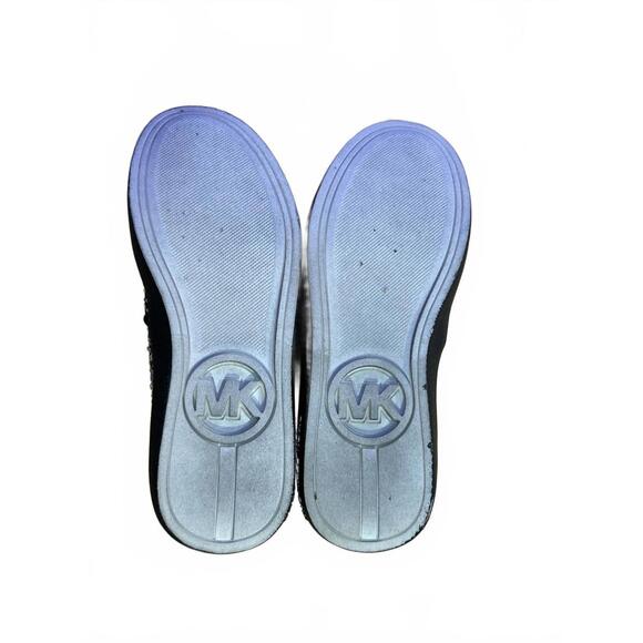 Michael Kors Jem Tiffany Girl's Size 2 Black Rhinestone Slip-On Sneakers - Picture 6 of 7